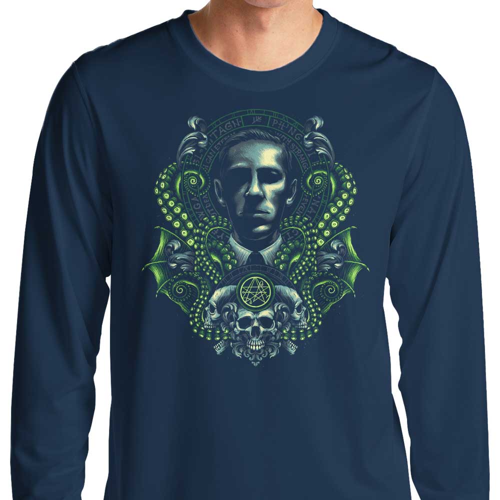 Abyssal Sigil Design Long Sleeve Crewneck T-Shirt for Fashion Lovers