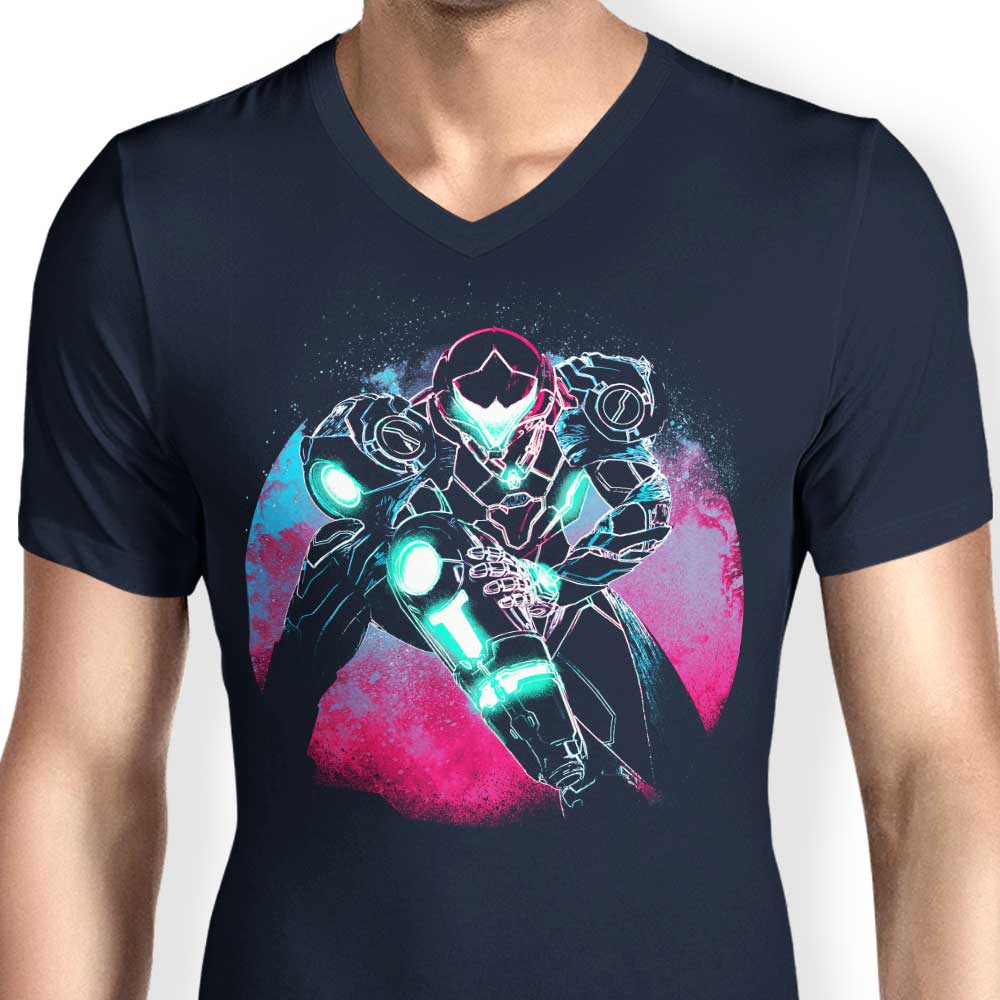 Stylish Men's V-Neck with 'Dread Orb' Design