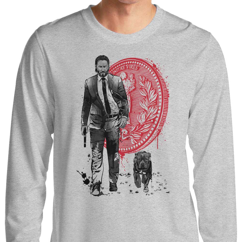 Long Sleeve 'Lone Hitman and Cub' T-Shirt Inspired by Dr. Monekers