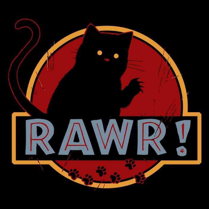Awesome Long Sleeve 'Rawr' T-Shirt from Crumblin' Cookie