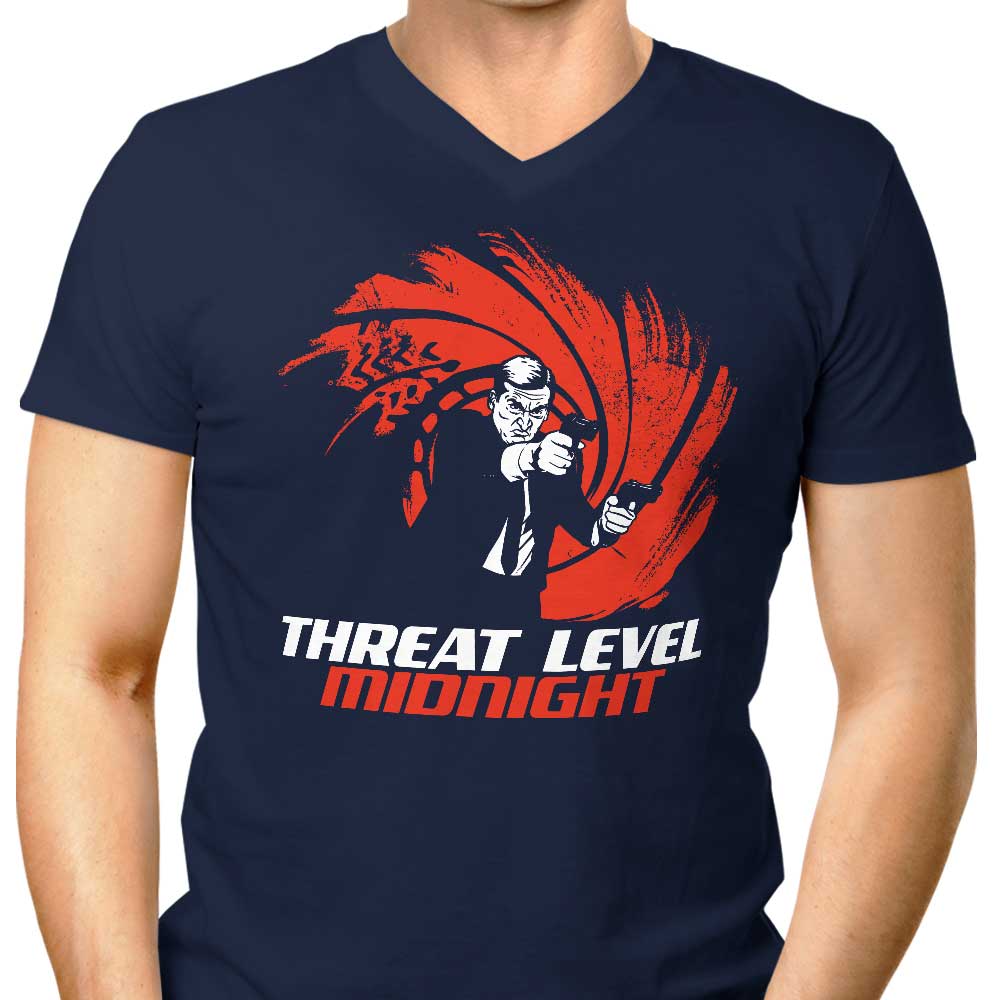 Double O Threat - Men's Stylish V-Neck T-Shirt