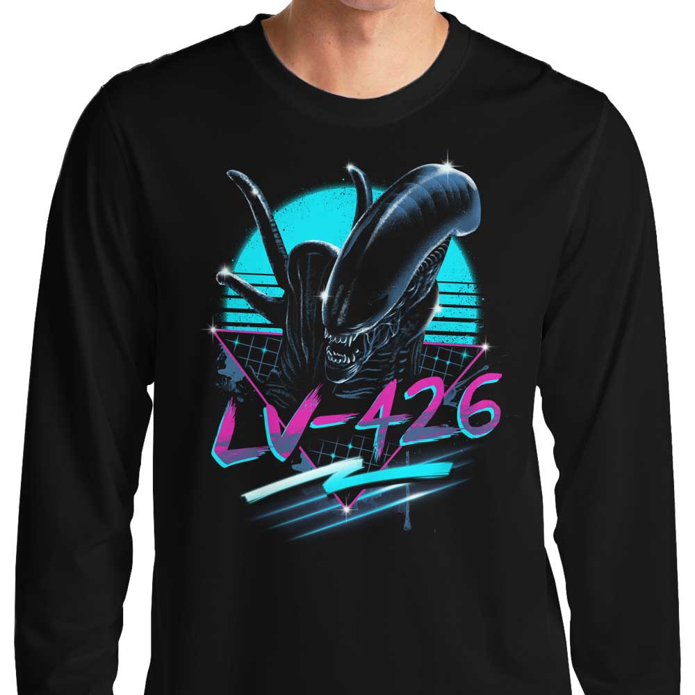 Awesome Rad Alien Long - Sleeve Fashion T - Shirt
