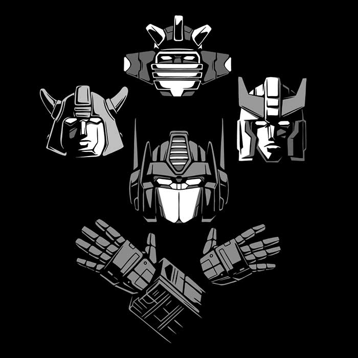 Optimus Rhapsody Long Sleeve Crewneck T - Shirt in S - 4XL Sizes