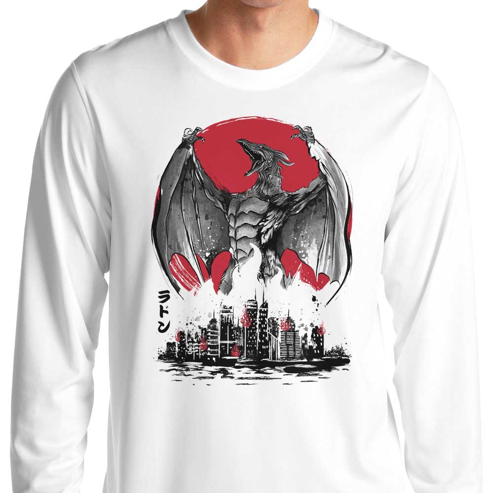 Dr. Monekers' Pteranodan Rising Sumi-e Long Sleeve Comfort T-Shirt