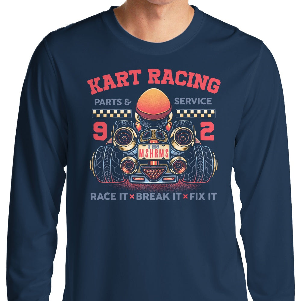 Long Sleeve Kart Racing T-Shirt for Thrilling Races