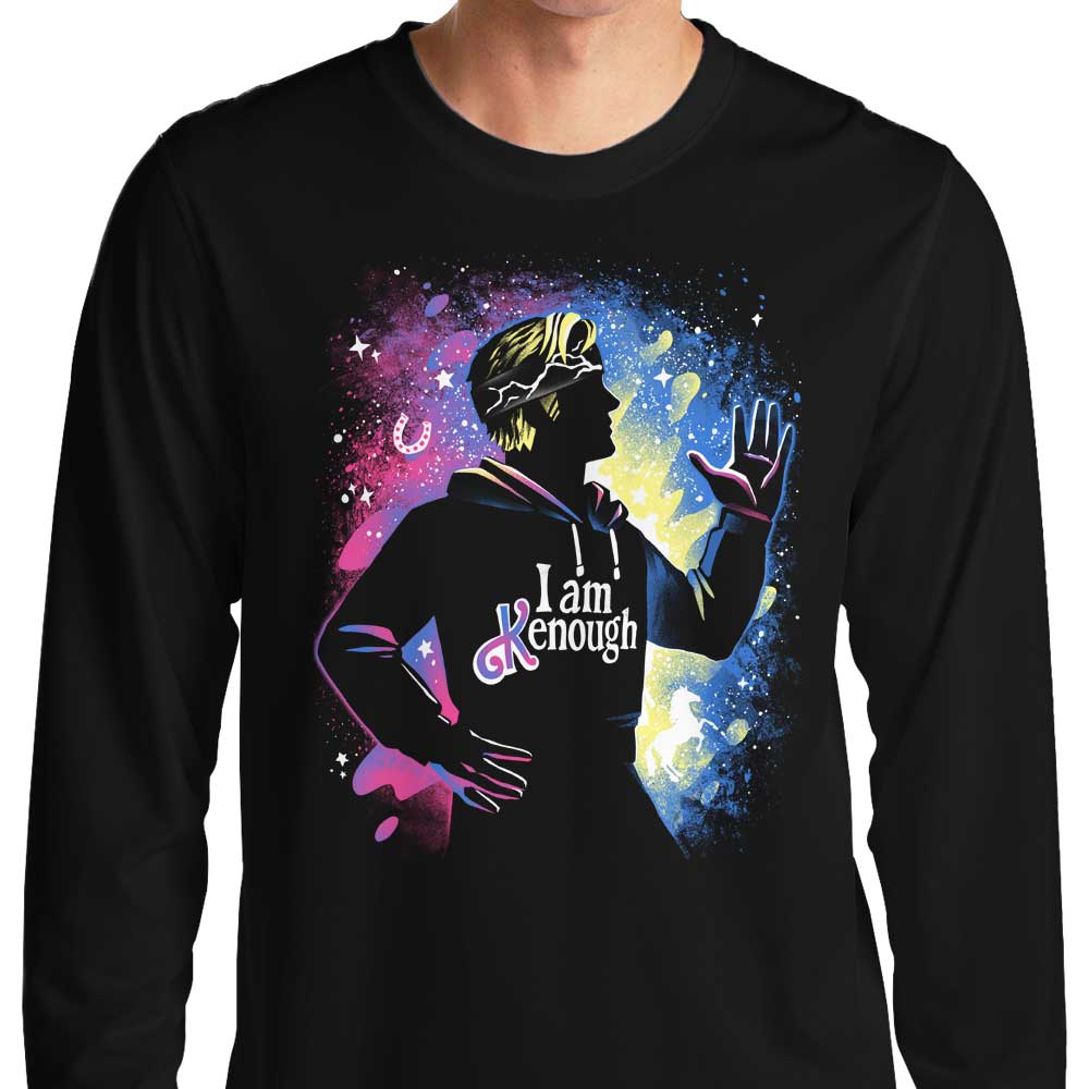 Empowering 'I Am Enough' Long Sleeve Crewneck T - Shirt for All Sizes