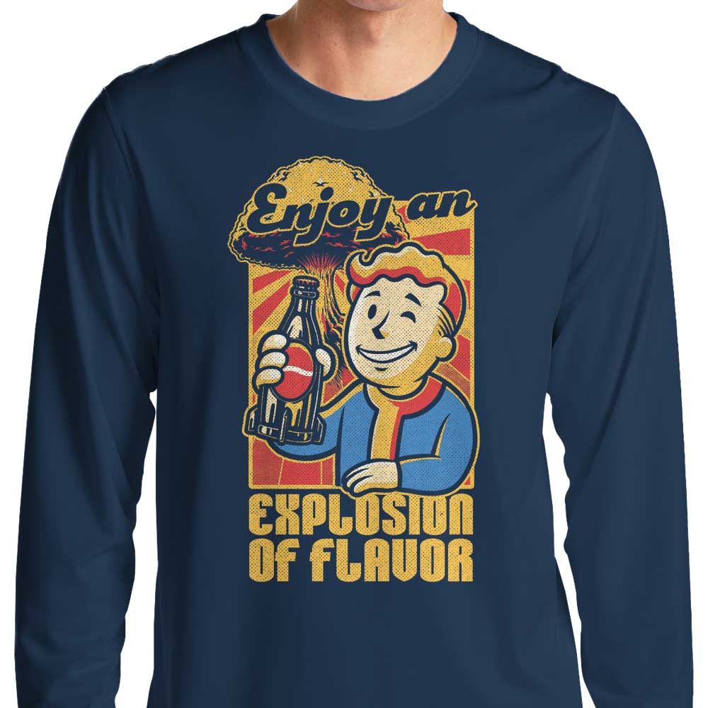 A Flavorful Explosion in a Stylish Long Sleeve T-Shirt