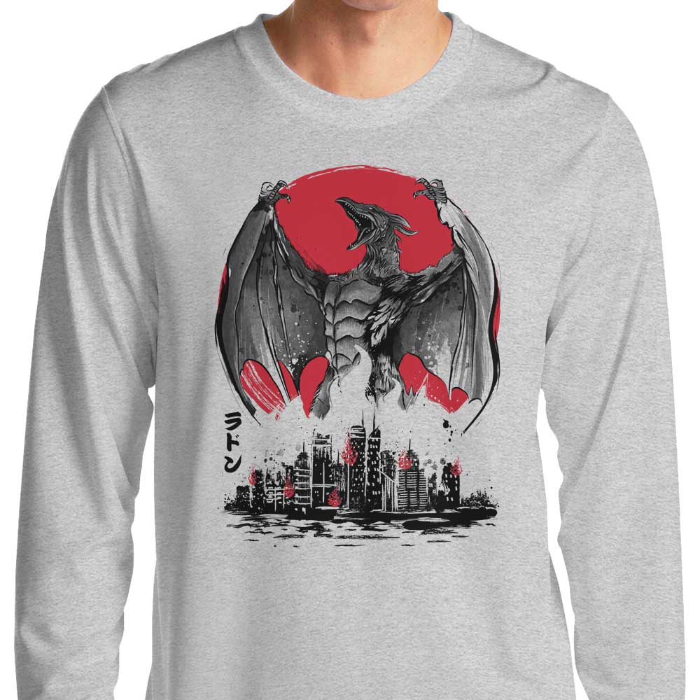 Dr. Monekers' Pteranodan Rising Sumi-e Long Sleeve Comfort T-Shirt