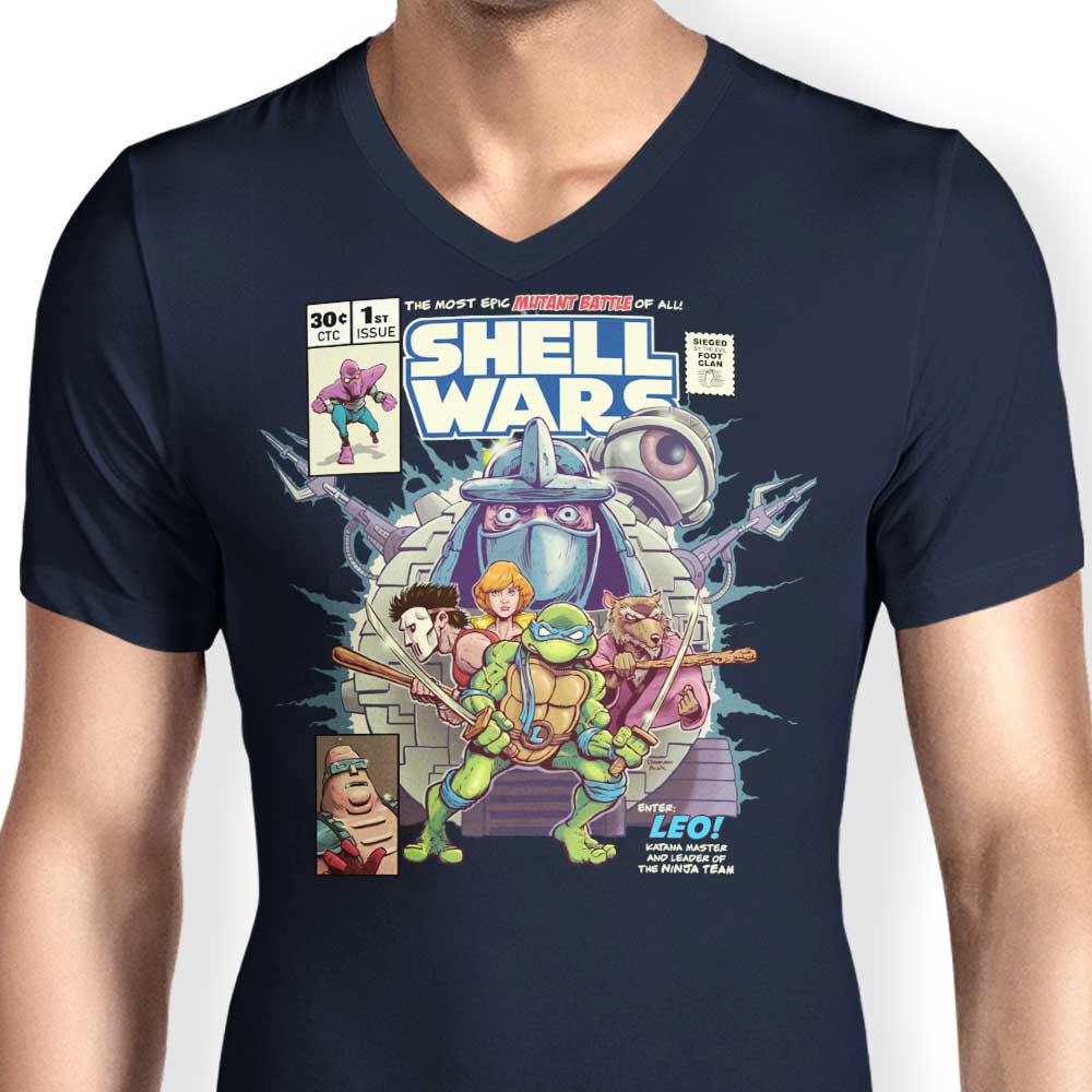 Shell Wars Men's V-Neck T-Shirt