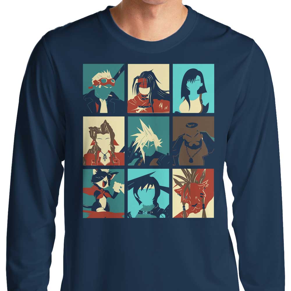 Final Pop Art Design Long Sleeve Cotton T-Shirt for Fashion Lovers