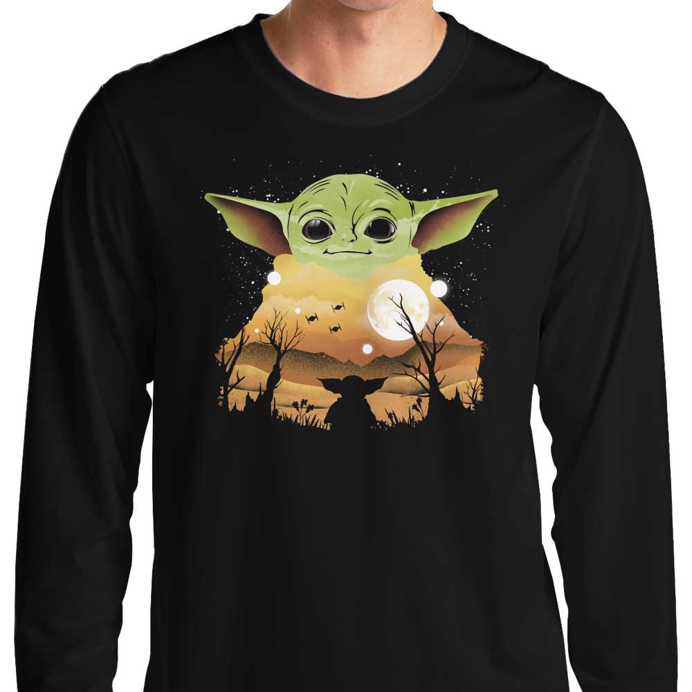 Children's Sunset-themed Long Sleeve Crewneck T-Shirt
