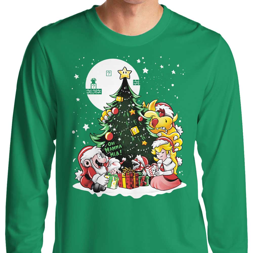 Superb Christmas-themed Long Sleeve Crewneck T-Shirt for All Sizes