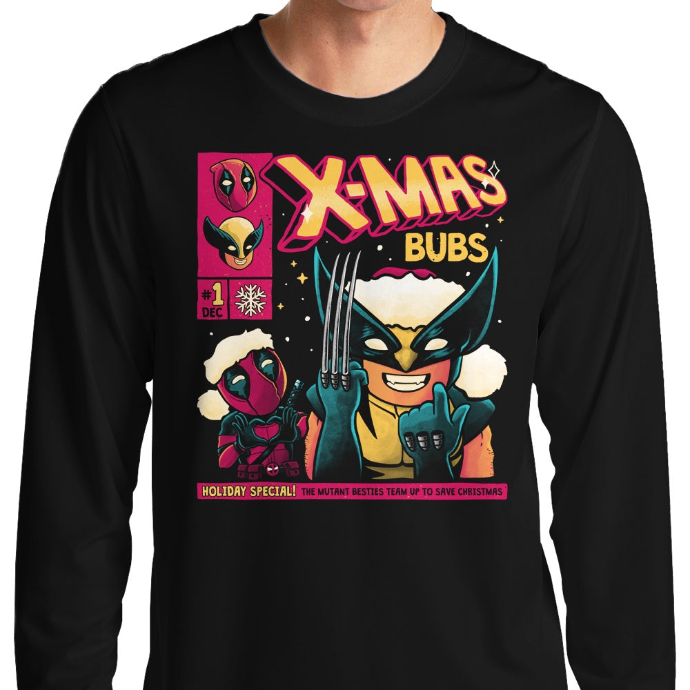 Festive Xmas Bubs Long - Sleeve Comfort T - Shirt
