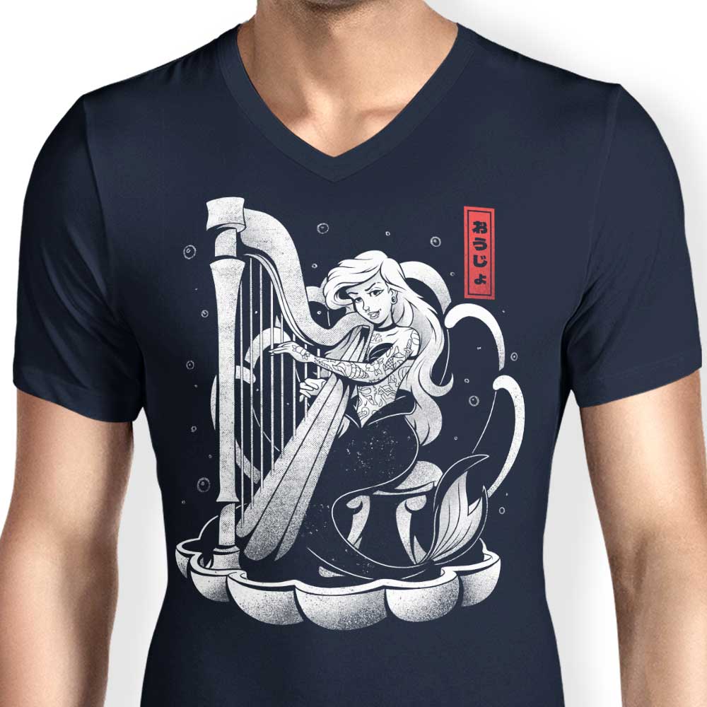 Men's V-Neck - The Melody of the Ocean