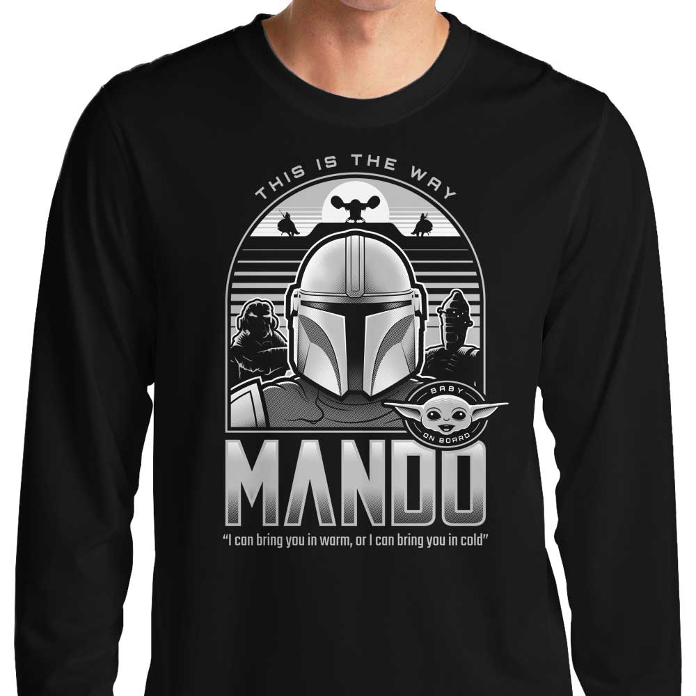 Stationjack's Mando and Friends Long Sleeve Crewneck T - Shirt for All Sizes