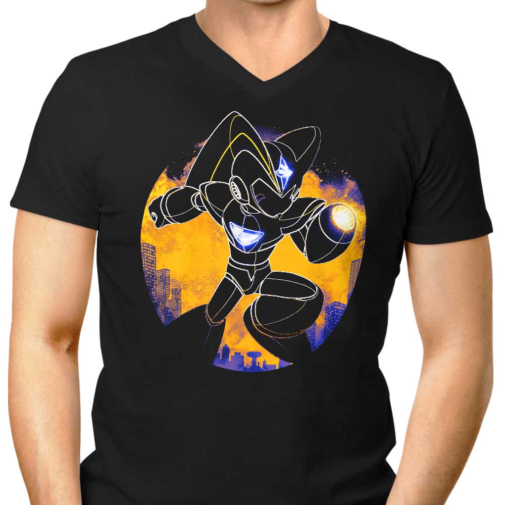 Men's Stylish V-Neck Bass Orb T-Shirt