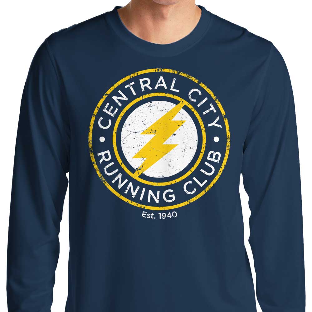 Alecxps Central City Running Club Long - Sleeve Comfortable Crewneck T - Shirt