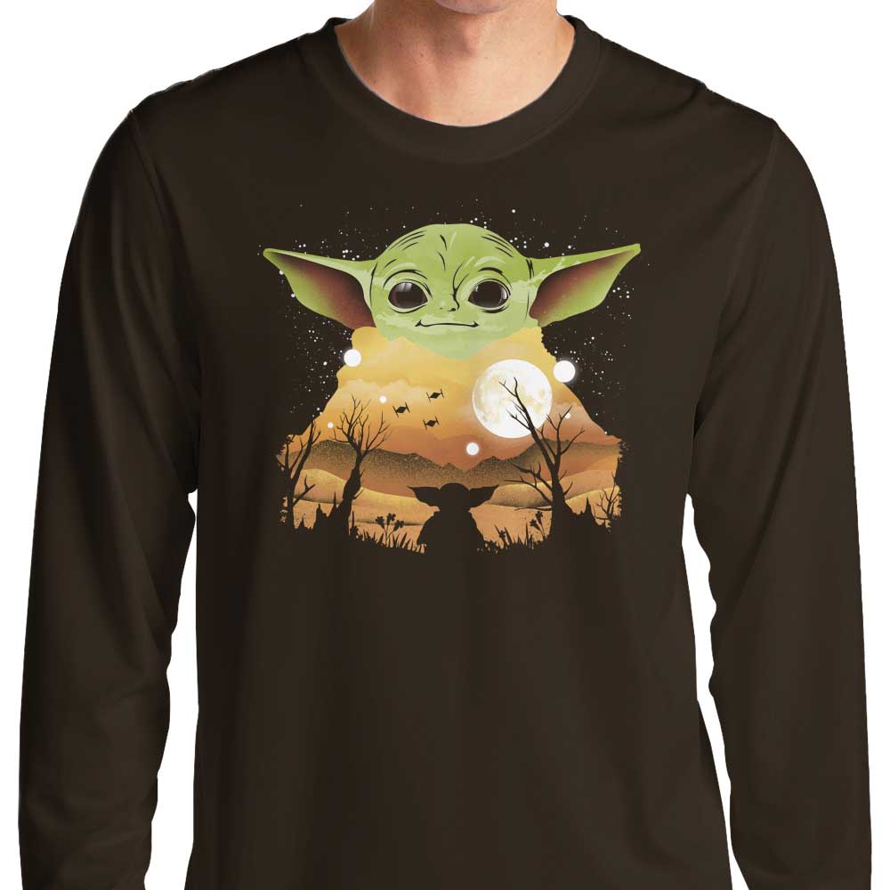 Children's Sunset-themed Long Sleeve Crewneck T-Shirt