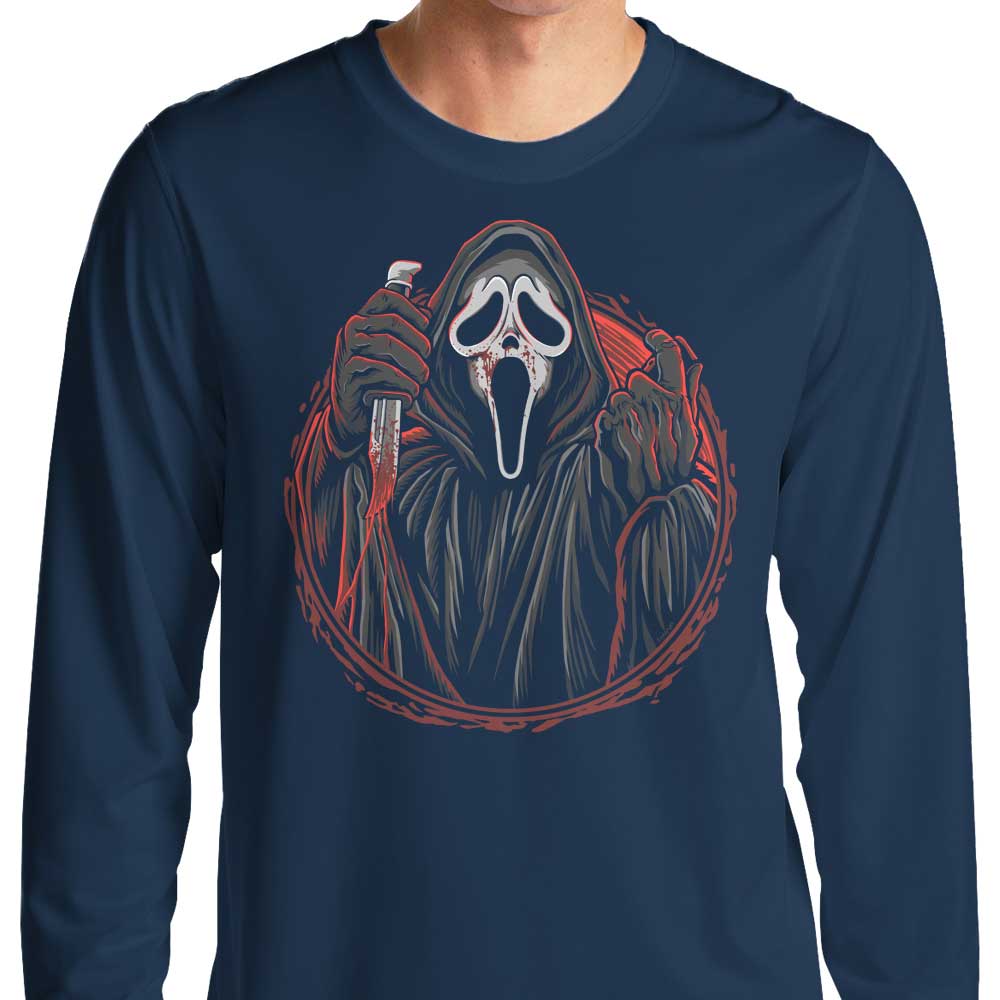 Svthyp's Stylish Long Sleeve 'Into Woodsboro' T-Shirt