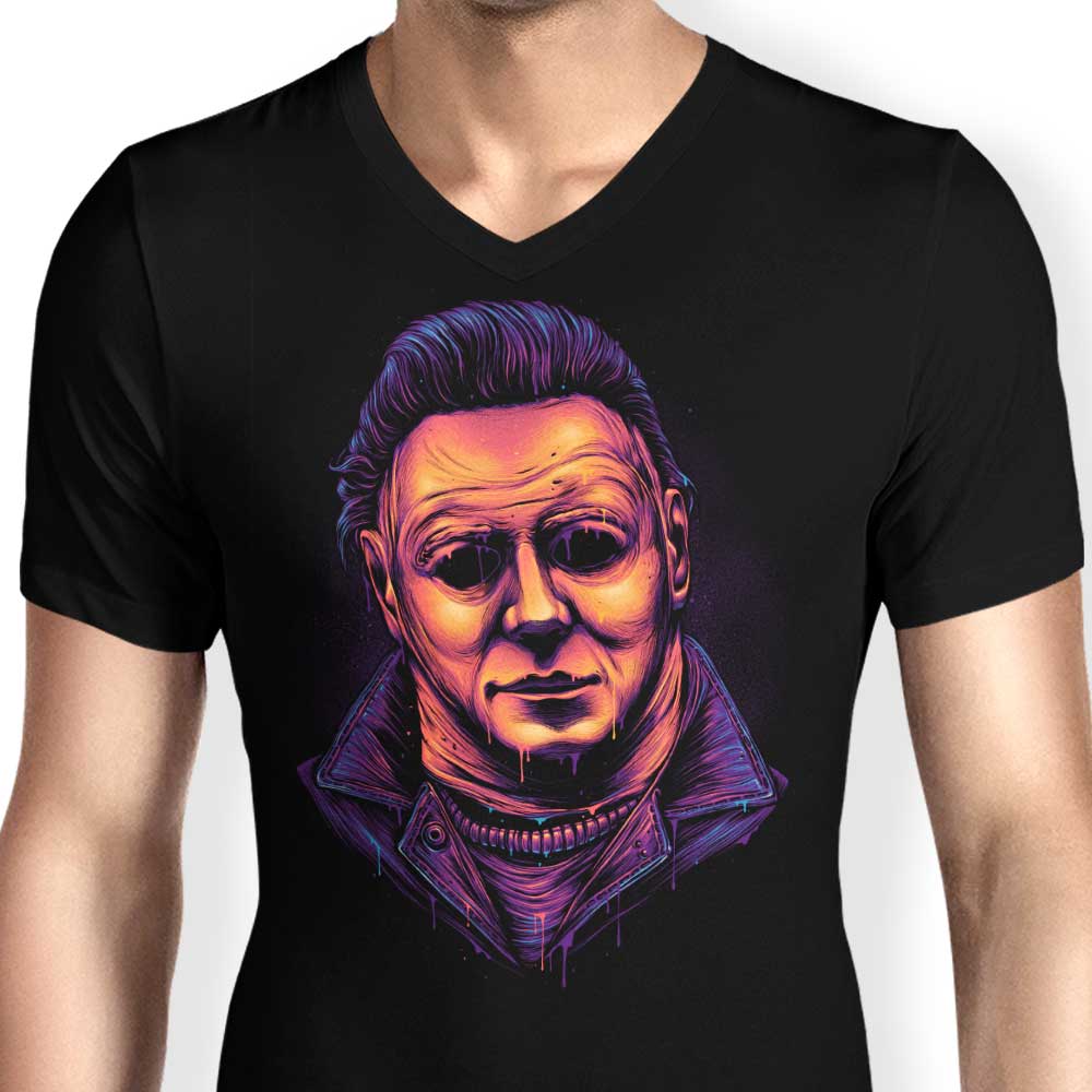 Men's Glowing V-Neck Slasher T-Shirt