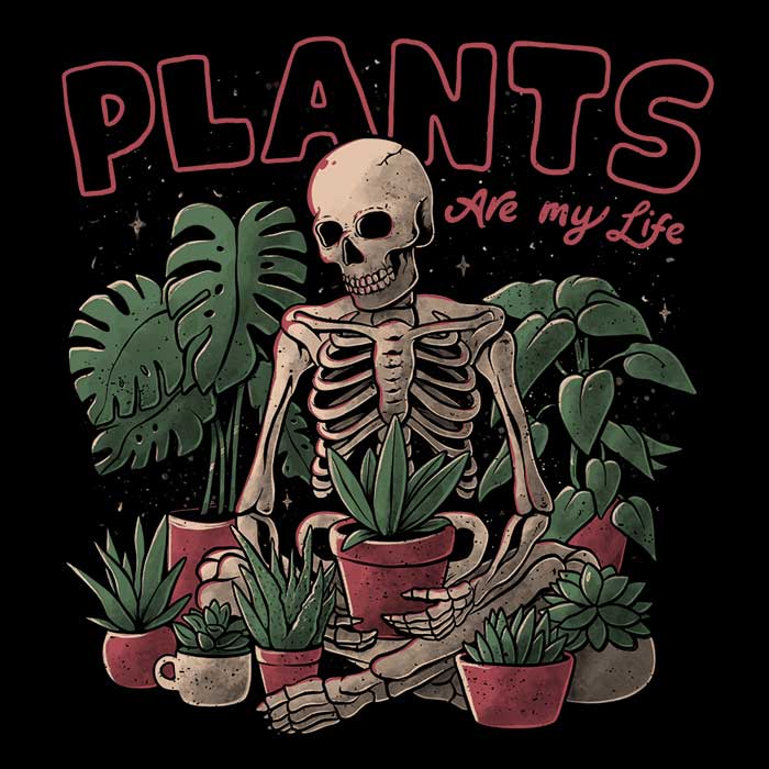 Edu.ely's 'Plants are My Life' Comfortable Long Sleeve T - Shirt