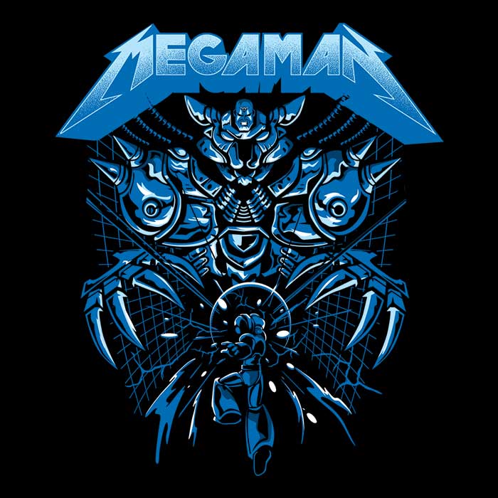 Super Mega Rockman Long - Sleeve Comfortable T - Shirt