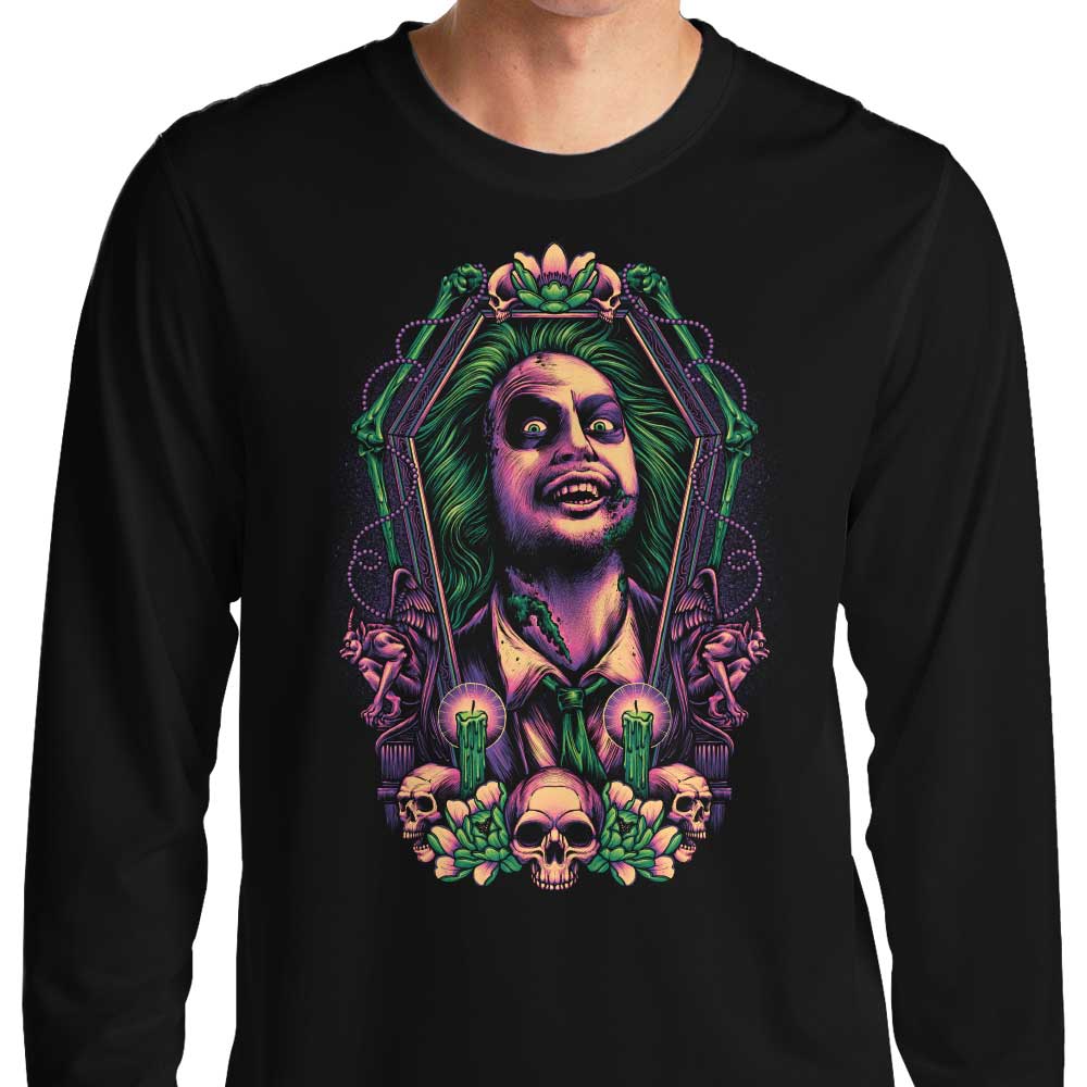 Glitchygorilla's Framed Bio-Exorcist Long Sleeve Crewneck T-Shirt in S - 4XL Sizes
