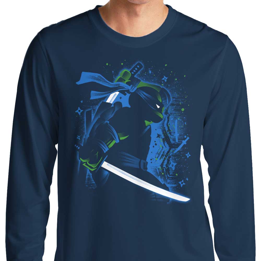 Alemaglia's Blue Long - Sleeve Ninja Leader T - Shirt