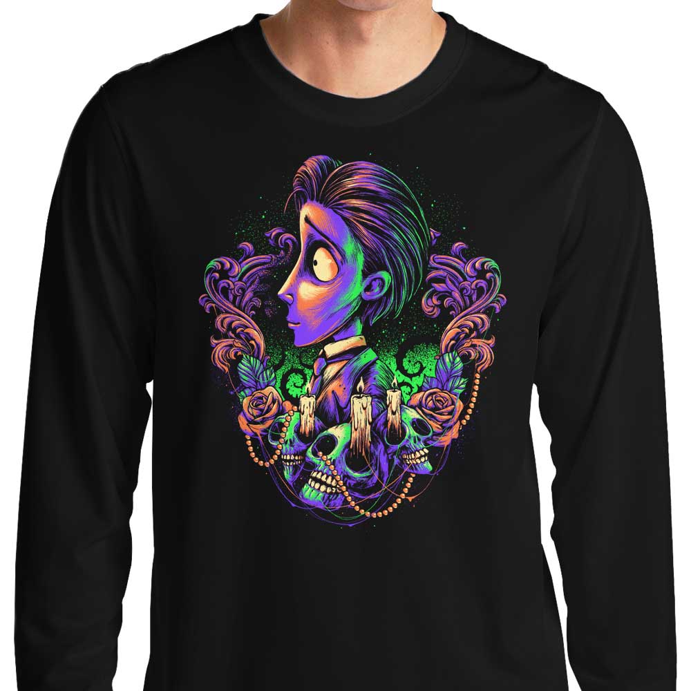 Colorful Groom Men's Long Sleeve Crewneck T-Shirt for Stylish Look