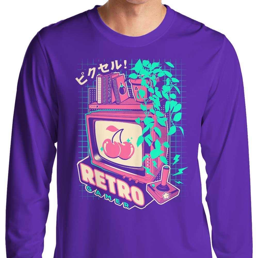 Vintage Retro Gaming Long Sleeve Crewneck T-Shirt