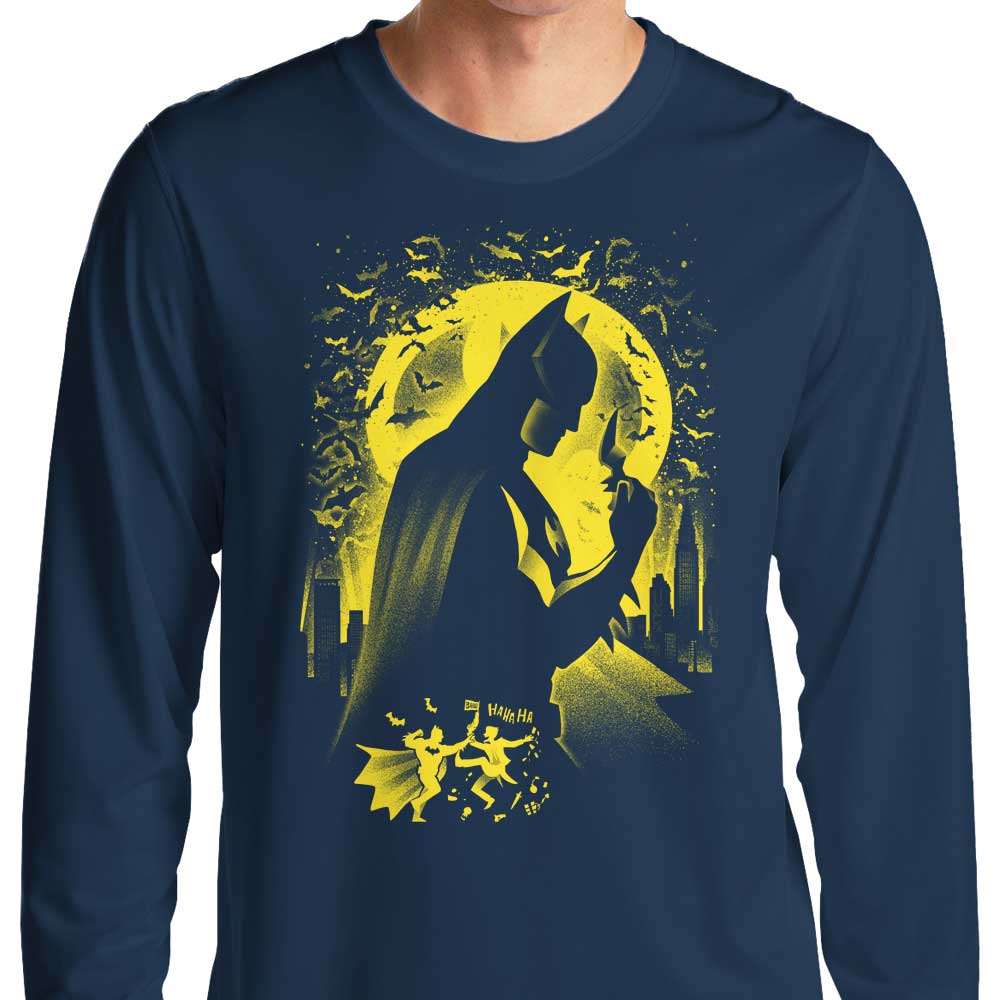 The Enigmatic Dark Night Long - Sleeve Men's T - Shirt