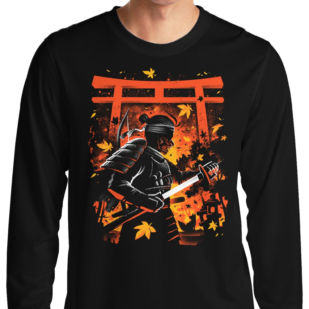 The Mysterious Phantom Samurai Long Sleeve Crewneck T - Shirt for All Sizes