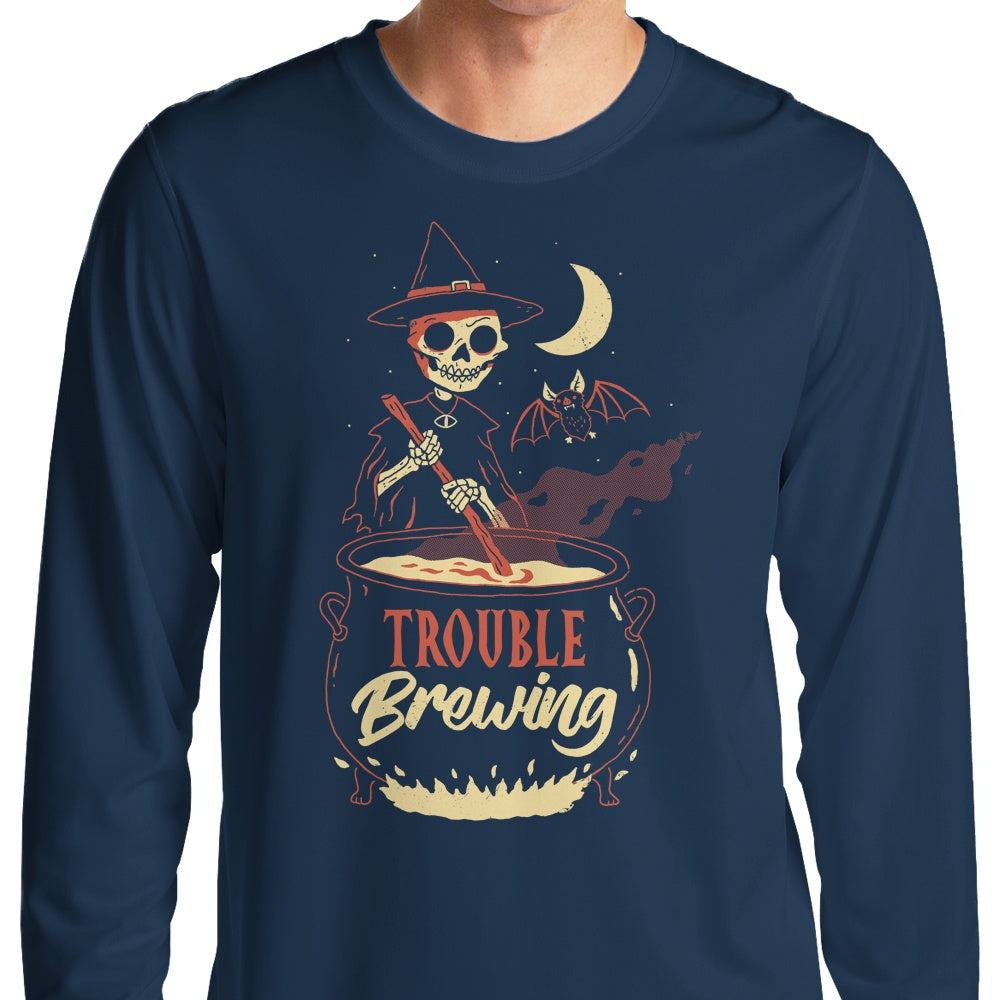 DinoMike's 'Trouble Brewing' Comfortable Long Sleeve T - Shirt