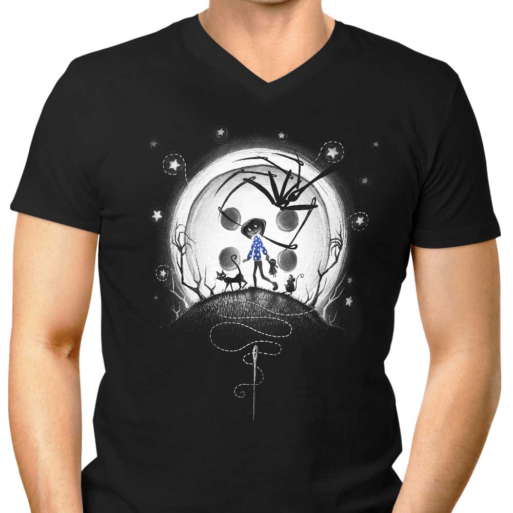 Stylish ManuelDA Men's V-Neck - Behind the Door