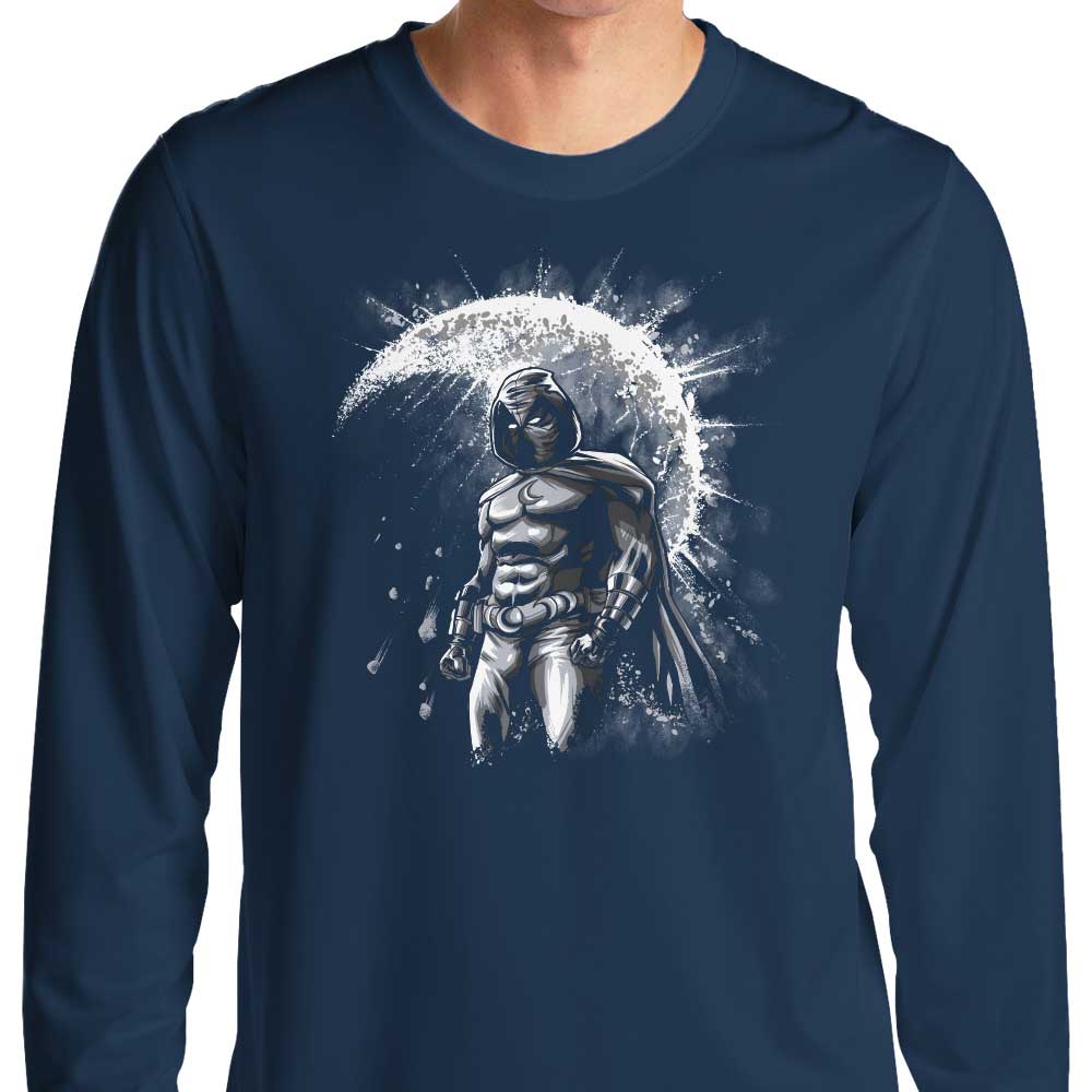 The Knight Ascends - Men's Long Sleeve Crewneck T-Shirt by Zascanauta