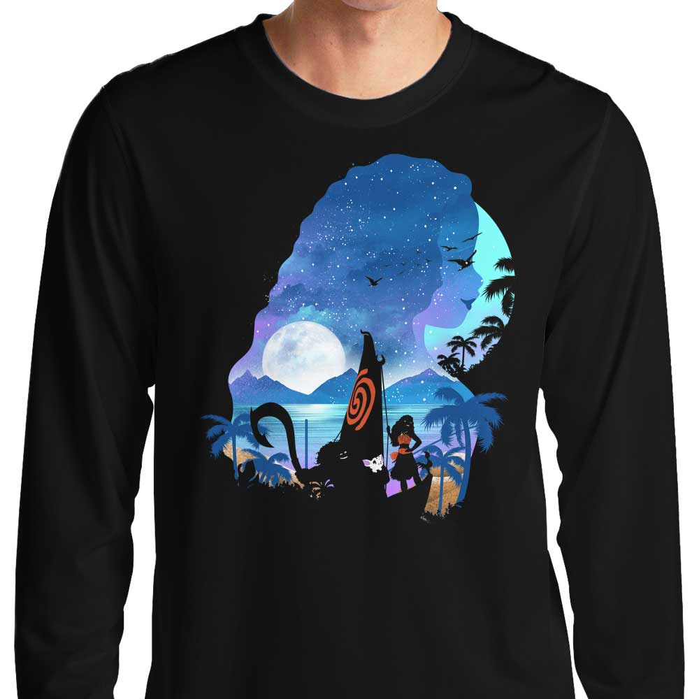 Long Sleeve T-Shirt with the Silhouette of a Wandering Princess