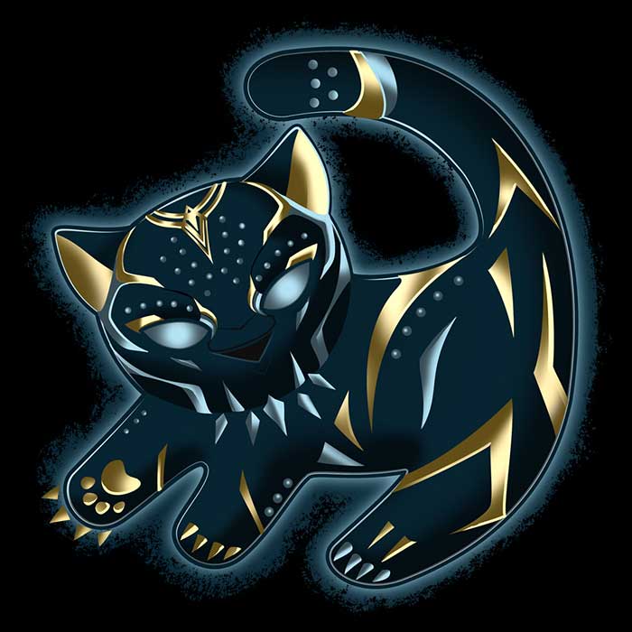 Stylish Long Sleeve Panther Queen T - Shirt by MIKElopez