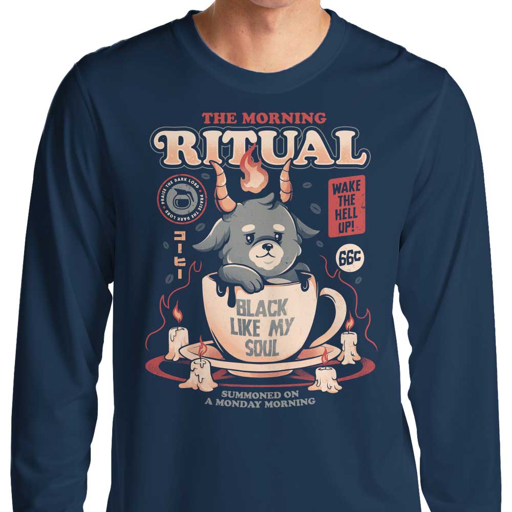The Morning Ritual Long Sleeve Crewneck T - Shirt for Men and Women