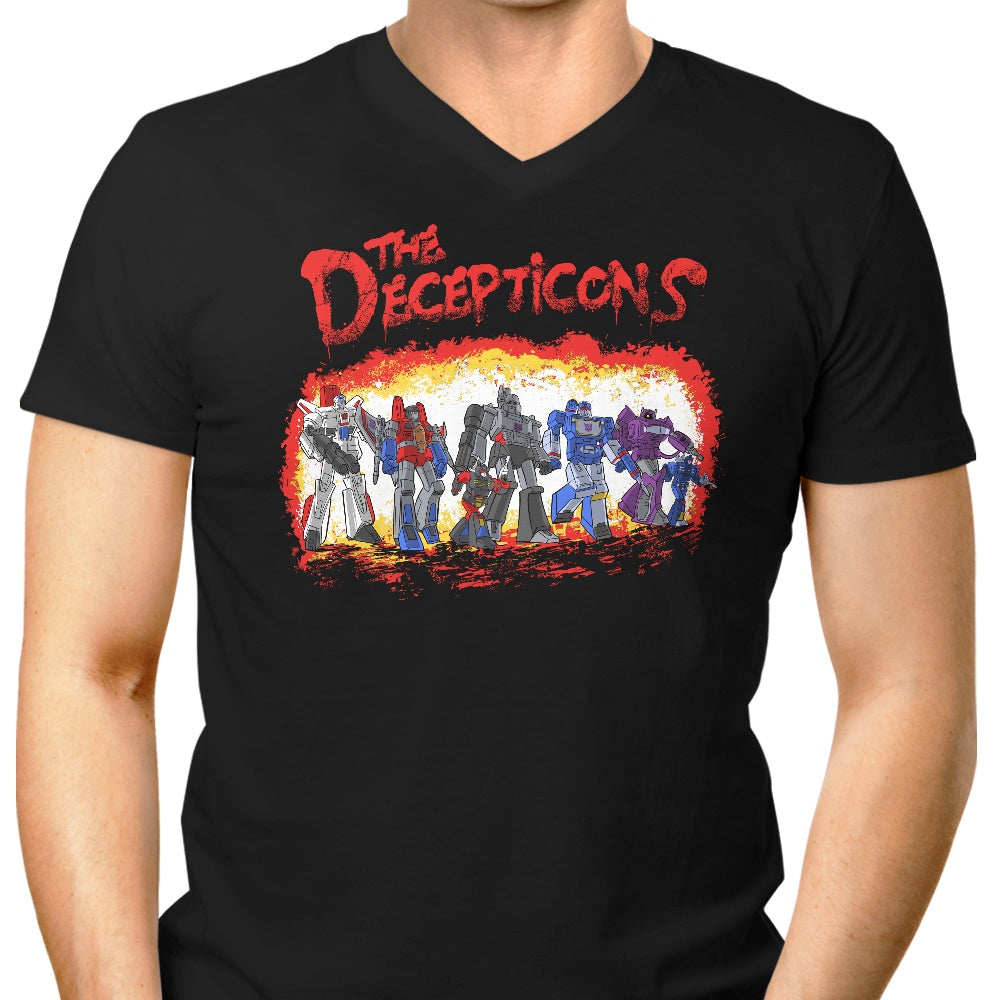 Men's Stylish V-Neck Inspired by The Decepticons
