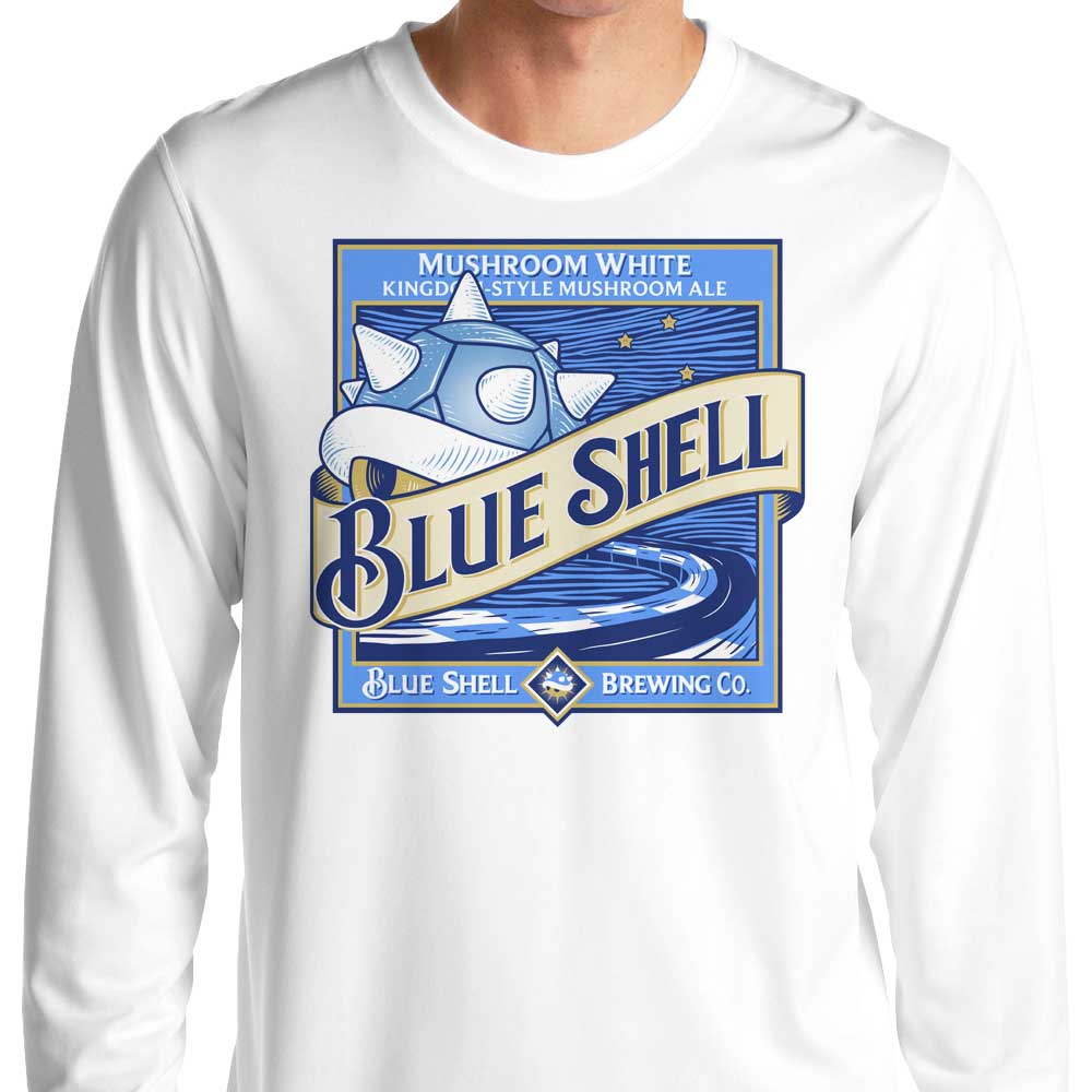 Long Sleeve Blue Shell T-Shirt - Comfortable and Durable