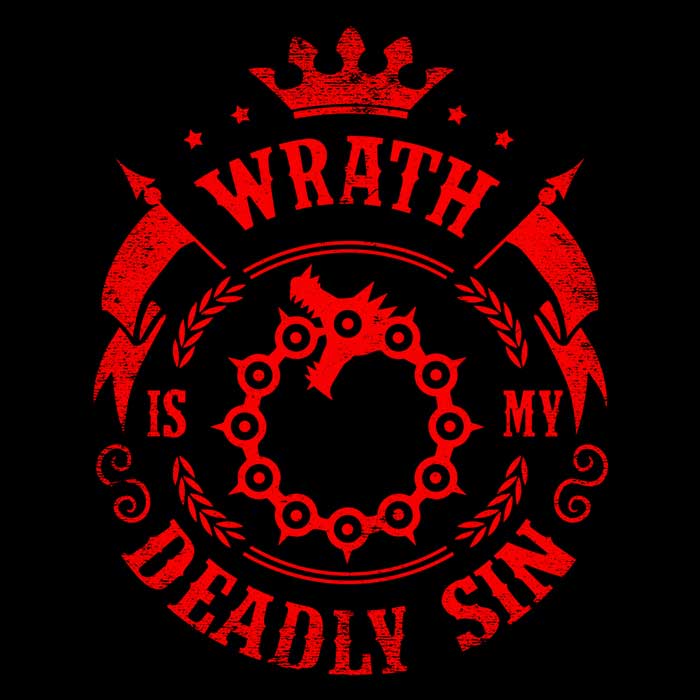 Typhoonic Art's 'Wrath is My Sin' Comfortable Long Sleeve T - Shirt