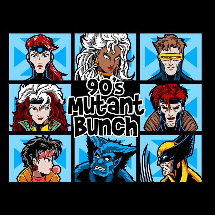 90s Retro Mutant Bunch Long Sleeve Comfortable T-Shirt