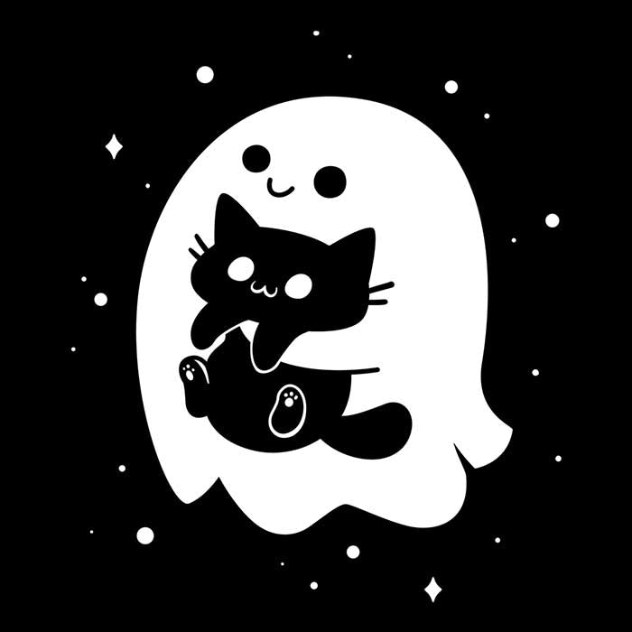 Spooky Long Sleeve Cat Snatcher T-Shirt from Snouleaf