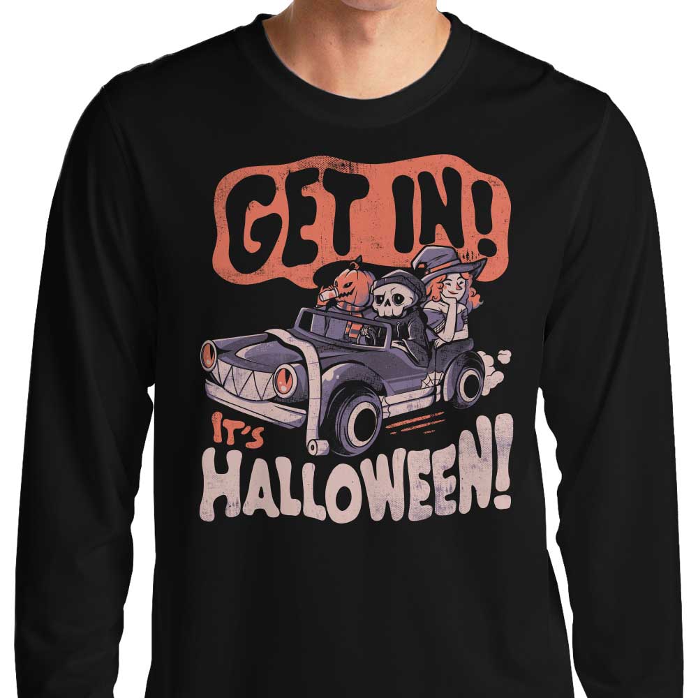 Edu.ely's Halloween-themed Long Sleeve Crewneck T-Shirt, S - 4XL Sizes