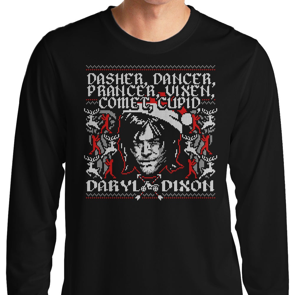 Long Sleeve T-Shirt Featuring Dasher, Dancer and Dixon by Ryan Astle