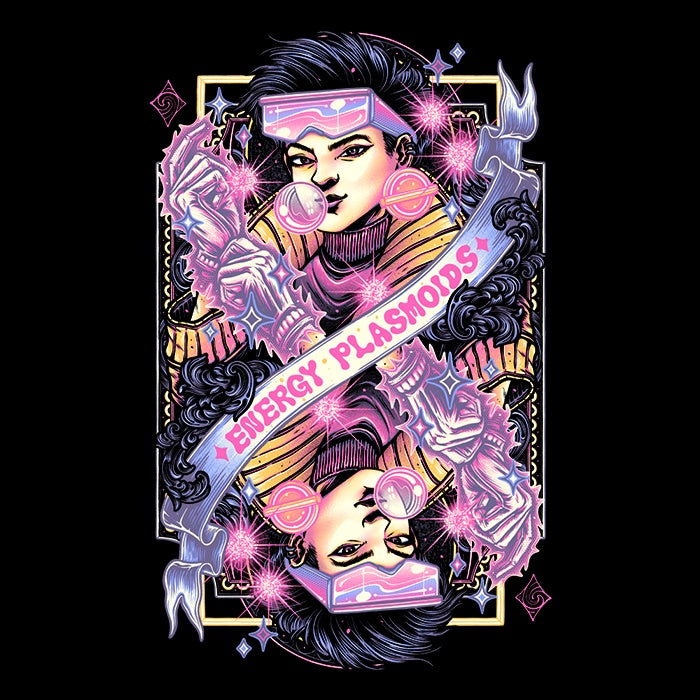 Long Sleeve T-Shirt with Glitchygorilla's Energy Plasmoids Design