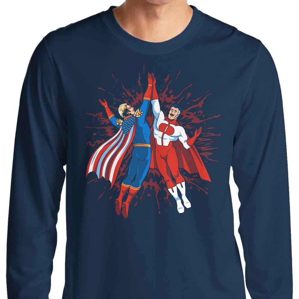 Long Sleeve Super Crazy Friends T-Shirt by Prime Premne Design