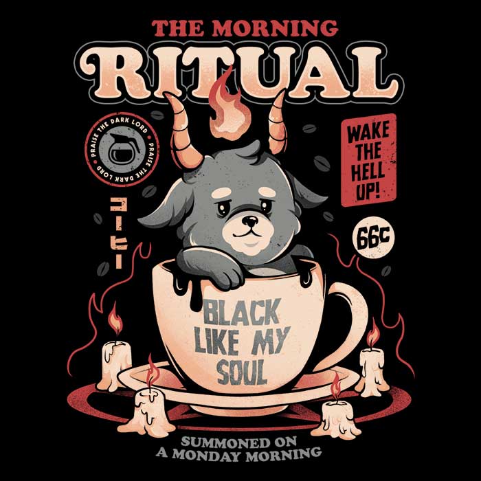 The Morning Ritual Long Sleeve Crewneck T - Shirt for Men and Women
