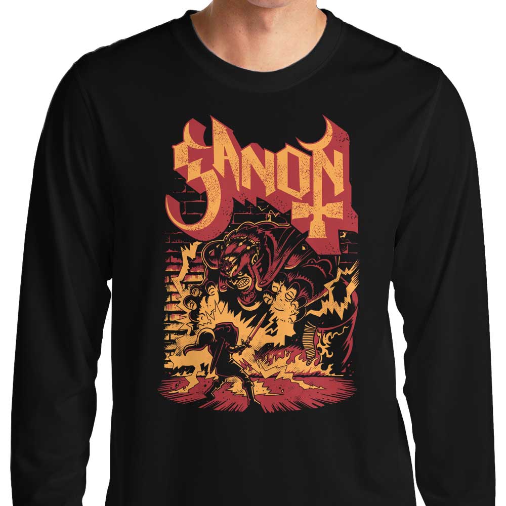 Dracula Byte's Mysterious Power and Darkness Long - Sleeve T - Shirt