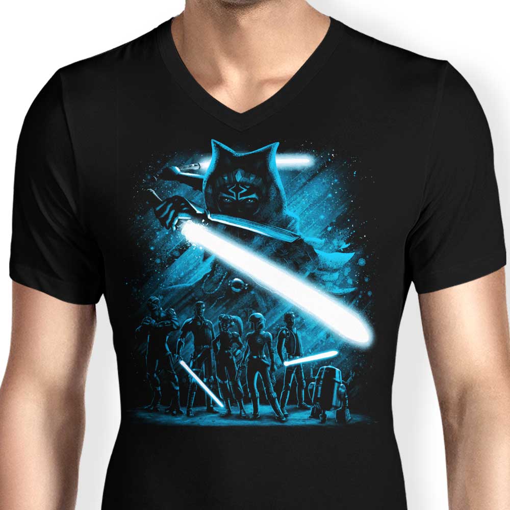 Teesgeex's Always Rebels - Stylish Men's V - Neck T - Shirt
